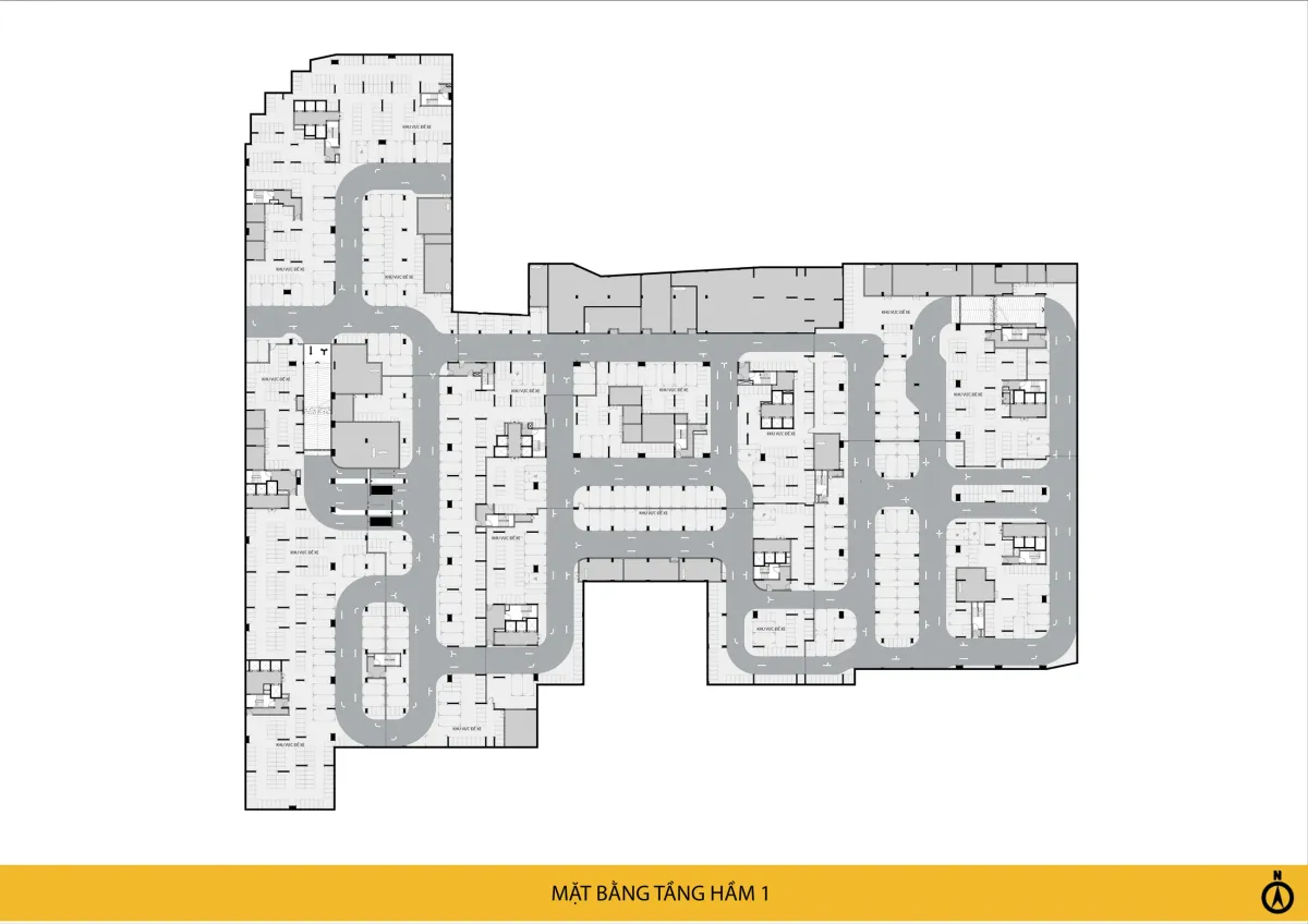 Mặt bằng Tầng hầm 1