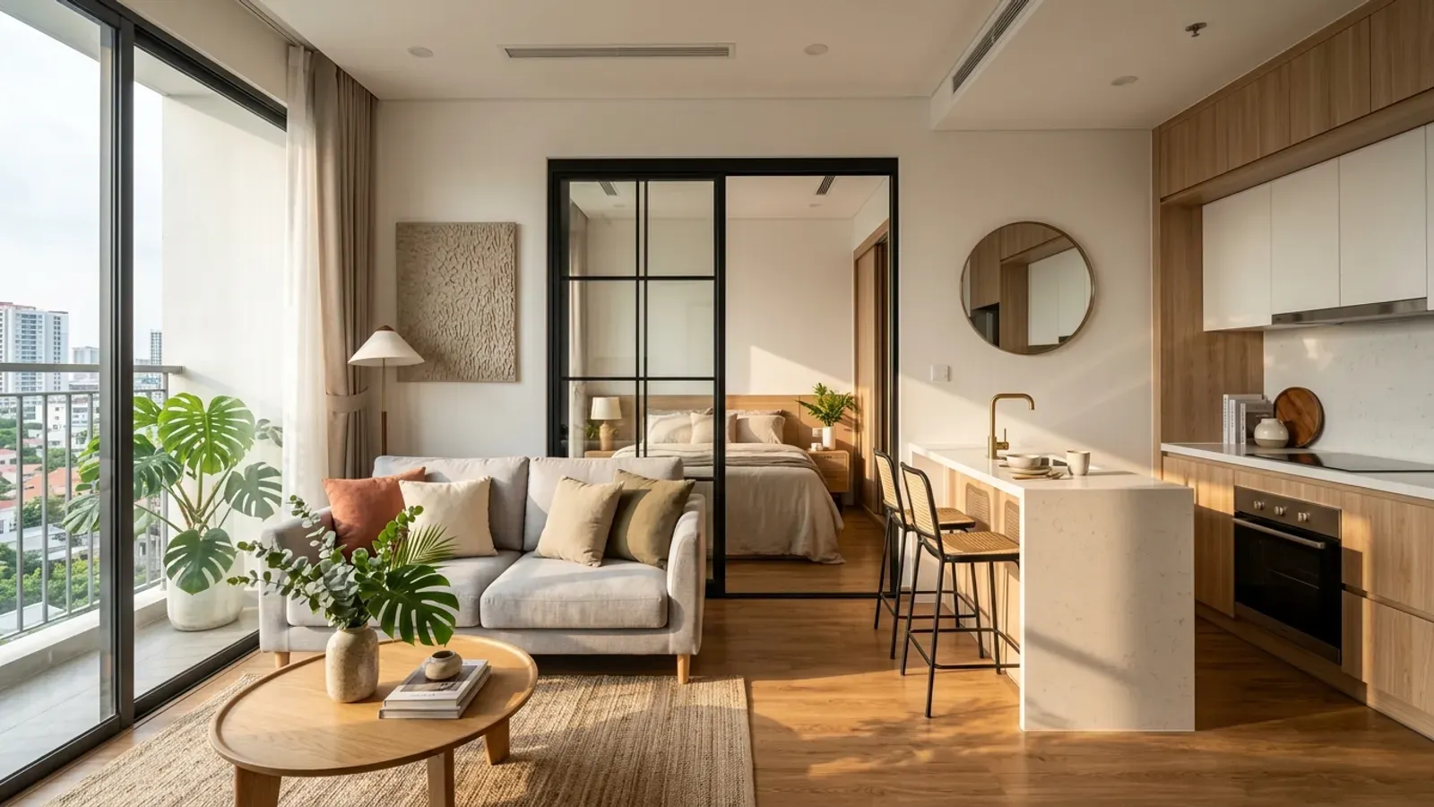 Căn Hộ 1 Phòng Ngủ Bcons Central Park 42 – 43 m²: Phân Tích Chi Tiết