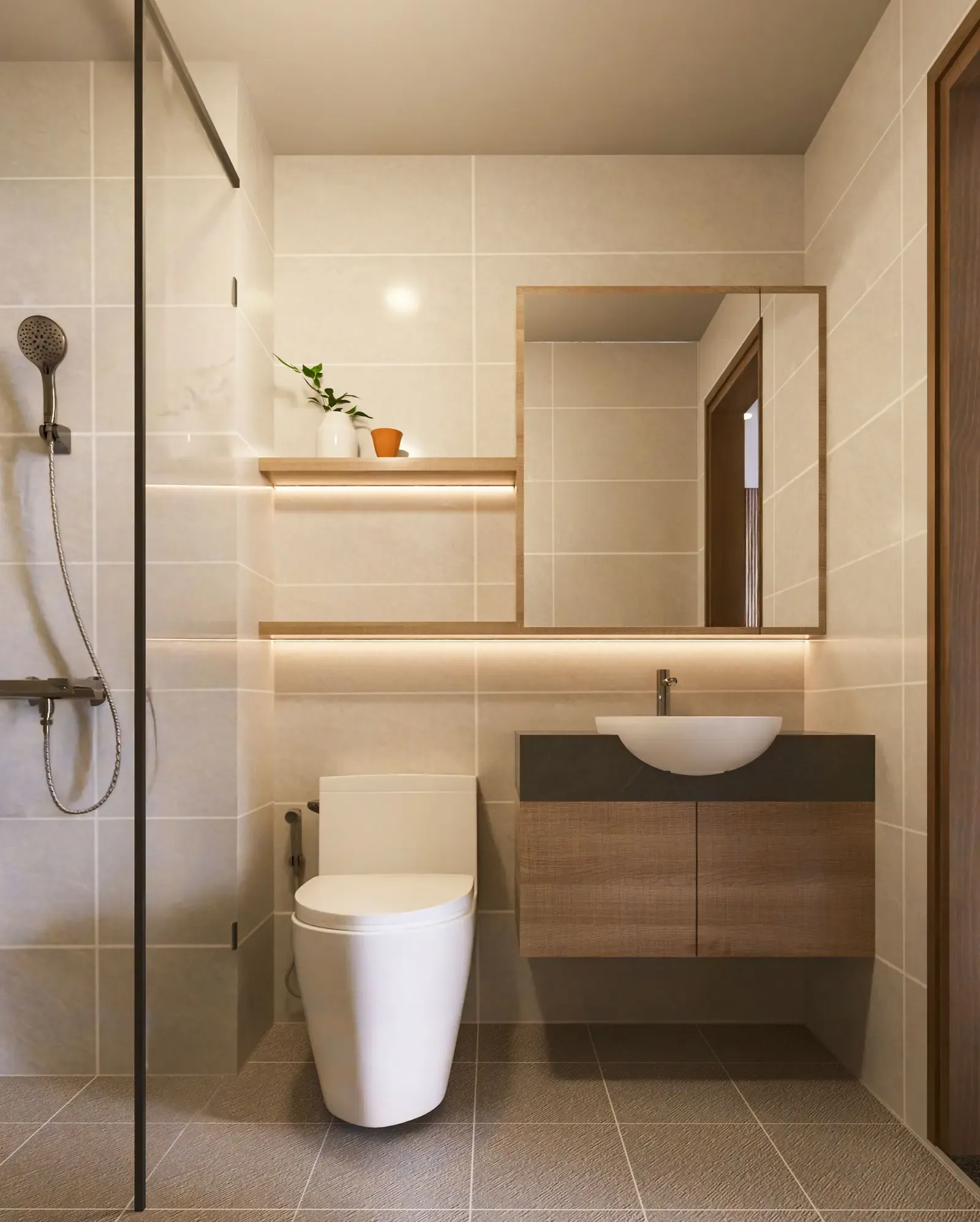 Phòng tắm – bồn rửa & gương